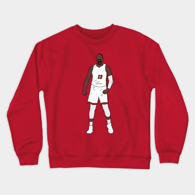 Bam Adebayo Celebration Crewneck Sweatshirt by rattraptees